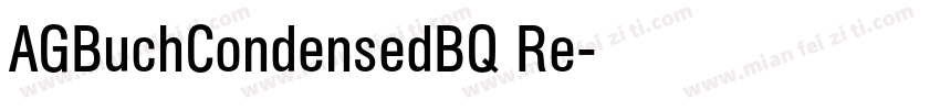 AGBuchCondensedBQ Re字体转换